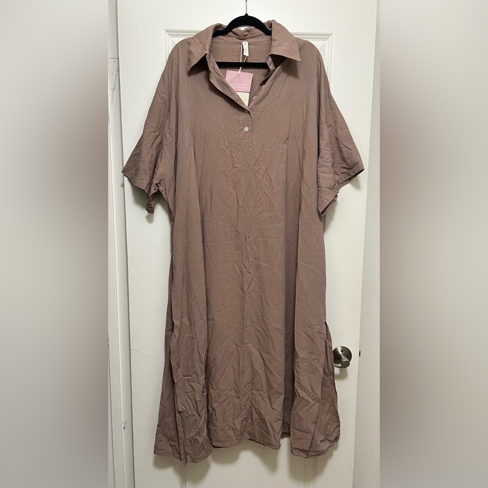 NWT Nap collared midi dress